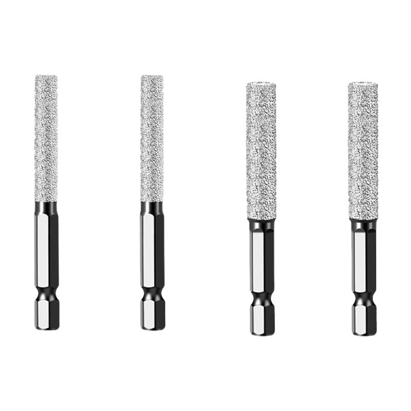 6-12mm Diamonds Drill Bit Set Drilling and Grinding Hexagonal Shank Diamonds Drill Bit Hole Saw for Ceramic Tile Granite