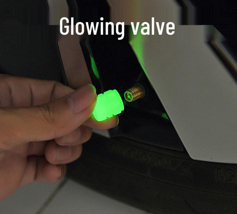 Luminous Valve Caps for Cars, Motorcycles, and Electric Vehicles