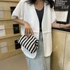 New Make Up Bag Summer Woven Crochet Purses Beach Clutch Handbags Hobo Casual Bag Ruched Cloud Purse for Women