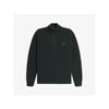 Fred Perry [sharp] Textured Half Zip Knit   Night Green Afpm2436540 Q20 qzgAfpm2436540 Q20