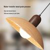Walnut Finish Pendant Light - Wabi-Sabi Style for Restaurants, Bars, and Homes