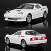 Initial D JDM Mazda RX-7 FC3S Supercar Simulation Diecast & Toy Vehicles Sounds & Light Pull Back Car 1:32 Alloy Model