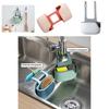 Adjustable Sink Holder Soap Sponge Drain Rack With Durable Double-layer Design