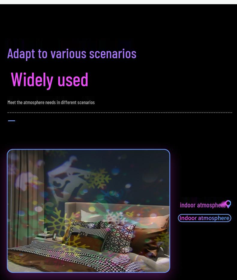 Blizzard Night Lantern: Handheld Decorative Projector Light Ornament