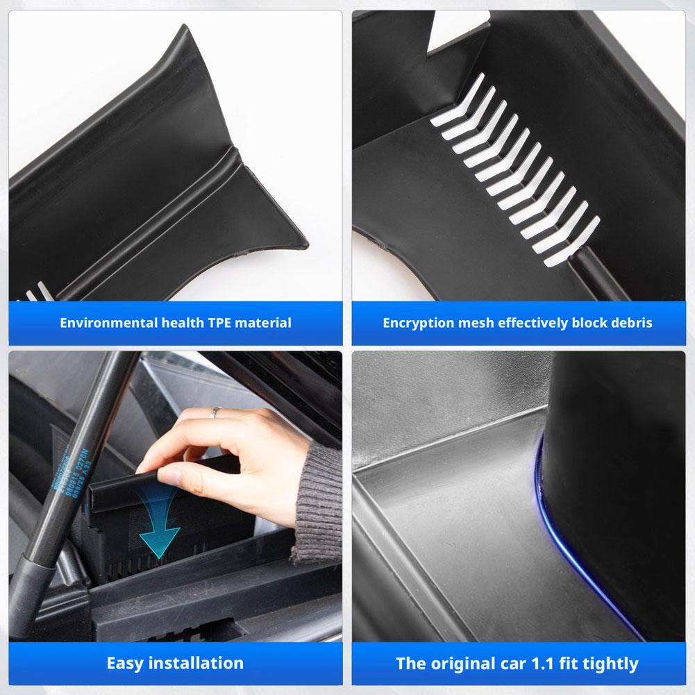  for LYNK&CO 900 Engine Compartment Drainage Dustproof Net Anti Blocking Protective Cover Water Channel Cover Leaf Blocking