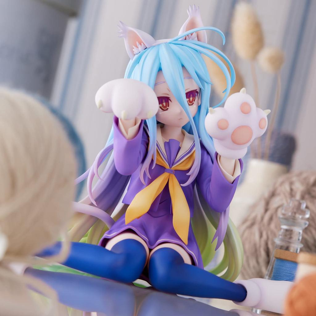 No Game No Life Branco Sem Escala PVC&ABS Pintado Figura Completa