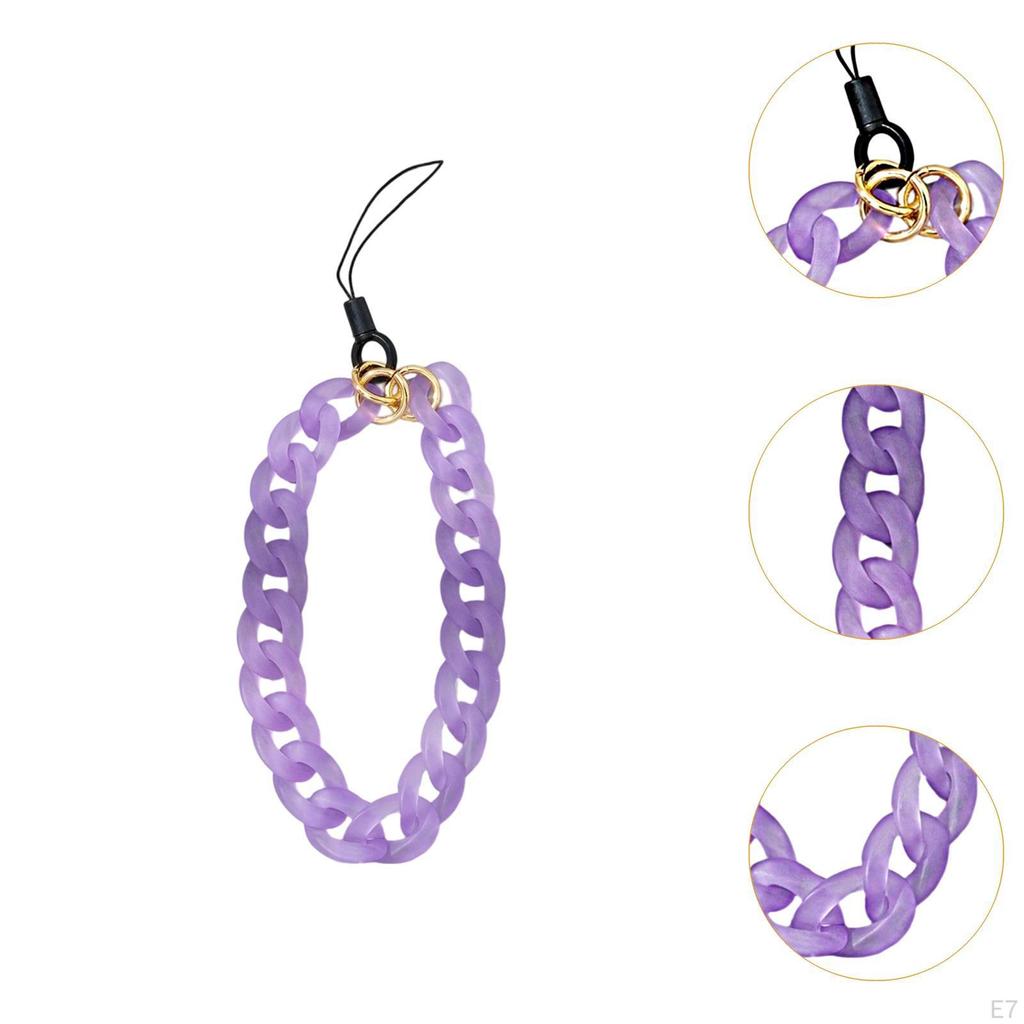 Phone Bracelet Fashion Acrylic Anti Lost Multipurpose Handbag Decoration Keychain Charm Pendant for