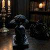 Vintage Style Room Ornament 3D Printed Tree of Life Skull Figurine, Gothic Desktop for Detailed Texture Craft Gift Home Office Decor, Creative