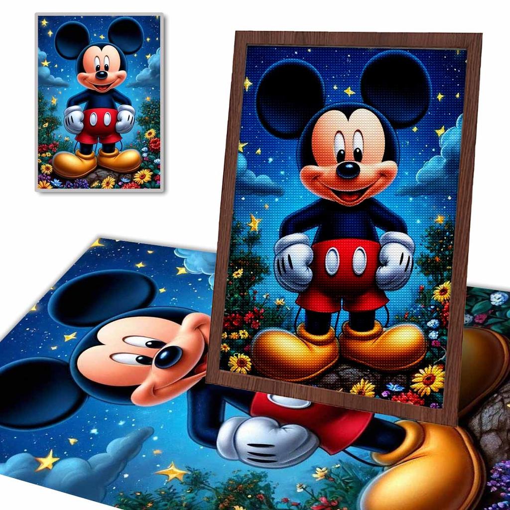 DIY Diamond Painting Proud Mickey Cross Stitch Kit Mosaic Art Diamond Painting Full Circle Diamond Home Decoration