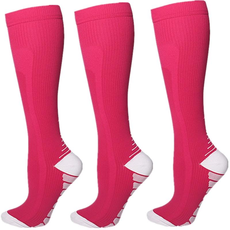 1/3 Pairs Compression Socks Knee High 20-30 Mmhg Fit Medical Edema Diabetes Varicose Veins Running Marathon Sports Socks