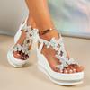 Fashion Woman High Heels Wedge Sandals Trend Anti-slip Platform Fashion Sandals Butterfly Comfortable Shoes for Women Sandalias De Mujer