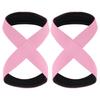 2PCS Padded Figure 8 Straps Deadlift Weight Lifting Workout Fitness Horizontal Gym Wrist Straps Y1P7