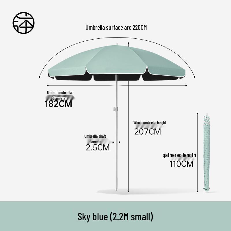 Large Outdoor Sunshade Commercial Stall Umbrella