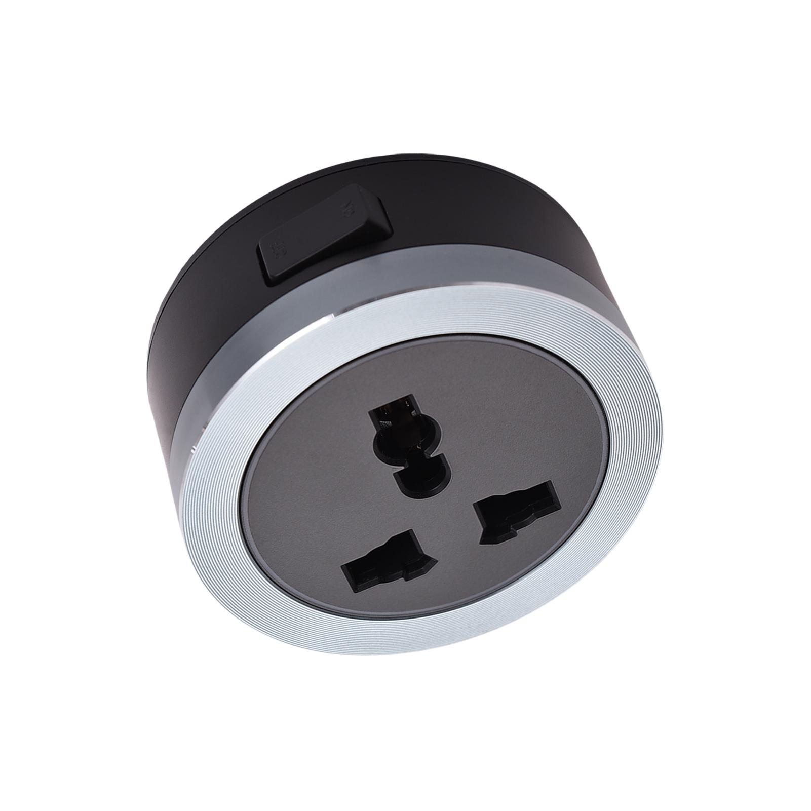 

3250W Track Adapter Socket Adapter Electric Rail Adapter Easy to Insert and Disassemble
