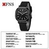 Oufanni Student Exam Watch: Silent Quartz Square Wristwatch with Night Light for Boys & Girls