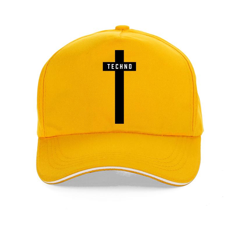 Techno Cross Printed hat Unisexs Womens Unisex Music Festival Black Detroit baseball cap Summer adjustable Snapback hats