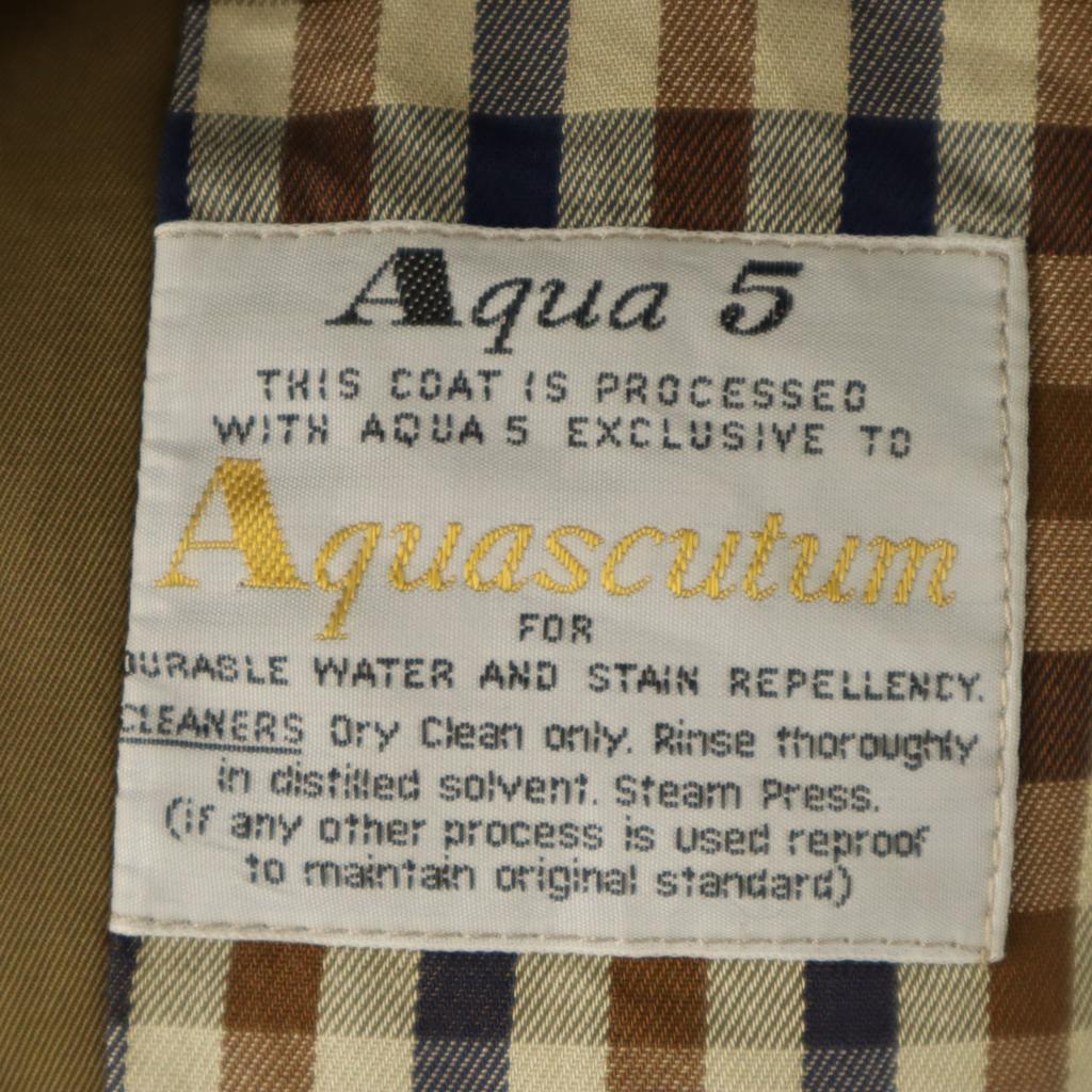 Aquascutum 60s 70s Vintage made in England Aqua5 Stainless collar coat Men's Used