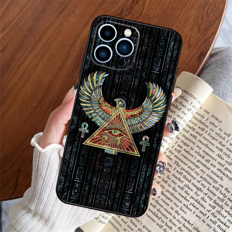 Egyptian Eye Of Horus Phone Case For iPhone 16 14 13 12 11 15 Pro Max Plus 12 13 Mini XR 16e Funda Silicone Cover