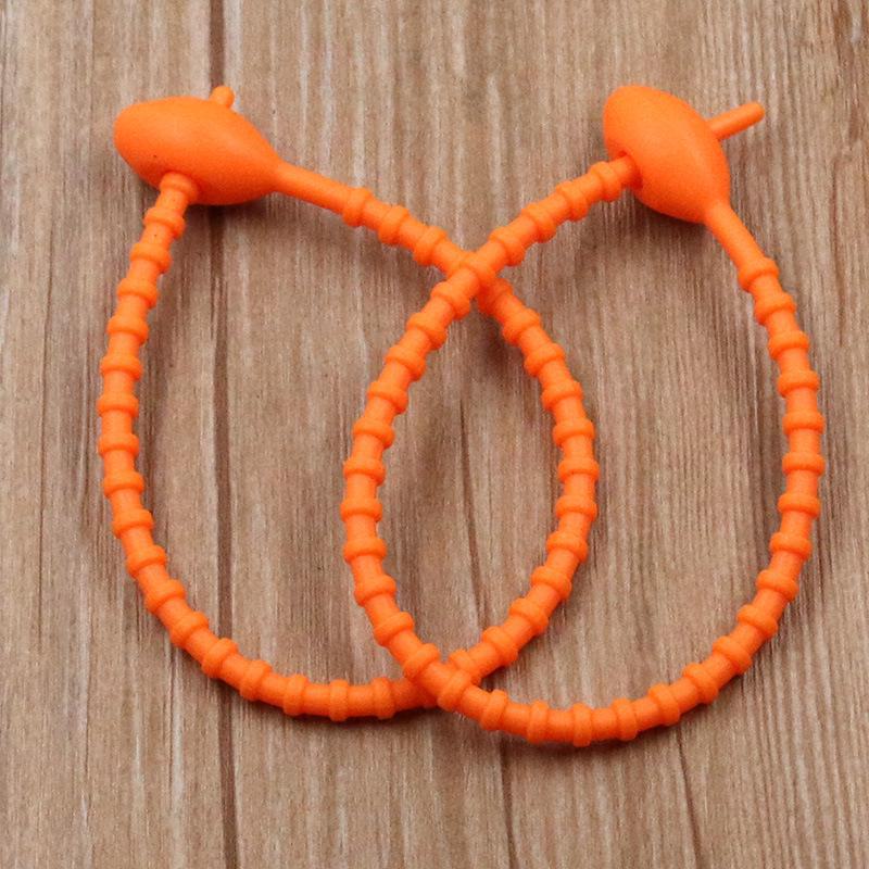 13 színű ovális fejű szilikon újrafelhasználható csavarózsinór és cipzáras kötegelő