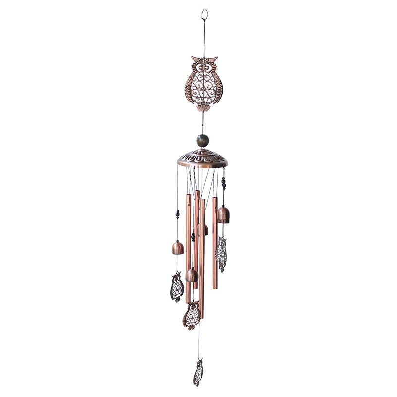 Wind Chimes Outdoor Garden Yard Bells Hanging Charm Decor Windchime Ornament Vintage Decor Owl Butterfly Ring Bell