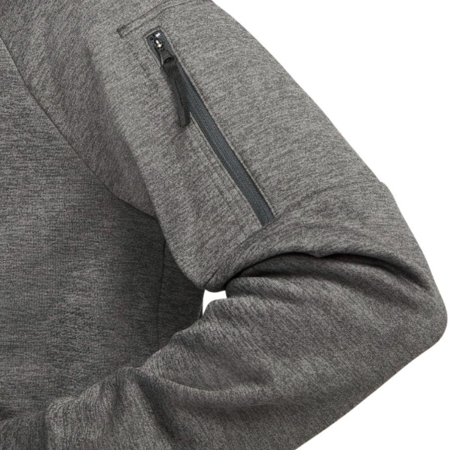 Nike Solid Color Logo Drawstring Hoodie Sport Cardigan Men Sweatshirt Charcoal-Grey DQ4830-071