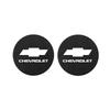 2Pcs Leather Car Coaster Anti-Slip Water Cup Mat For Chevrolet Cruze Malibu Colorado Suburban Equinox Blazer Trax Camaro Spark