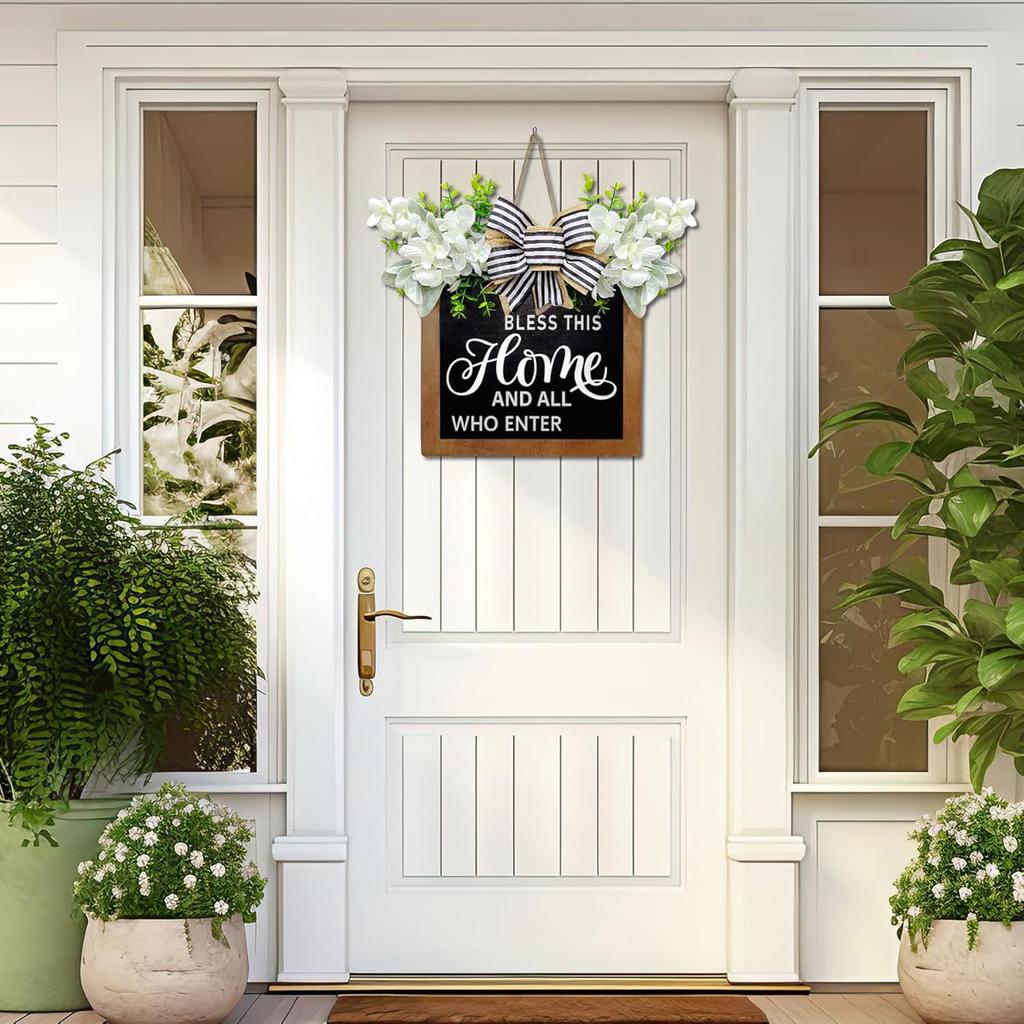 Door Square Sign Hanger Decorations Create a Warm Home Atmosphere Pendant for Home Haunted House Decor