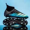 X23-2 High Top Soccer Cleats Men Women Kids Ag Long Studs Tf Broken Studs Artificial Grass Training Shoes Plus Size