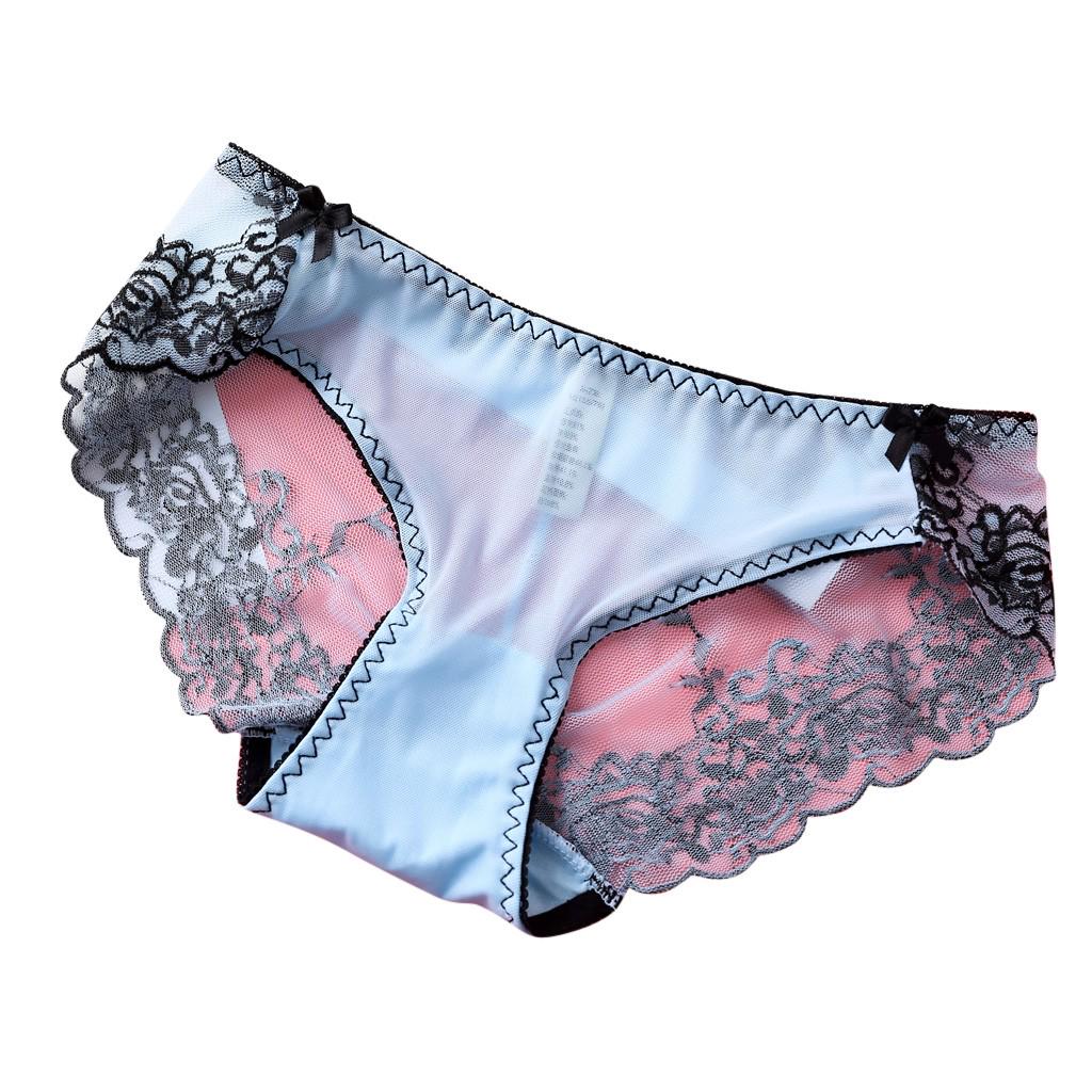 Women Pantie Sexy Lace knicker High Elastic Embroidery Yarn Underpants Underwear