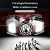 Rechargeable Headlamp Super Bright LED Head Lamp Flashlight with White Red Light Motion Sensor Head Light for Outdoor Camping Fishing Running