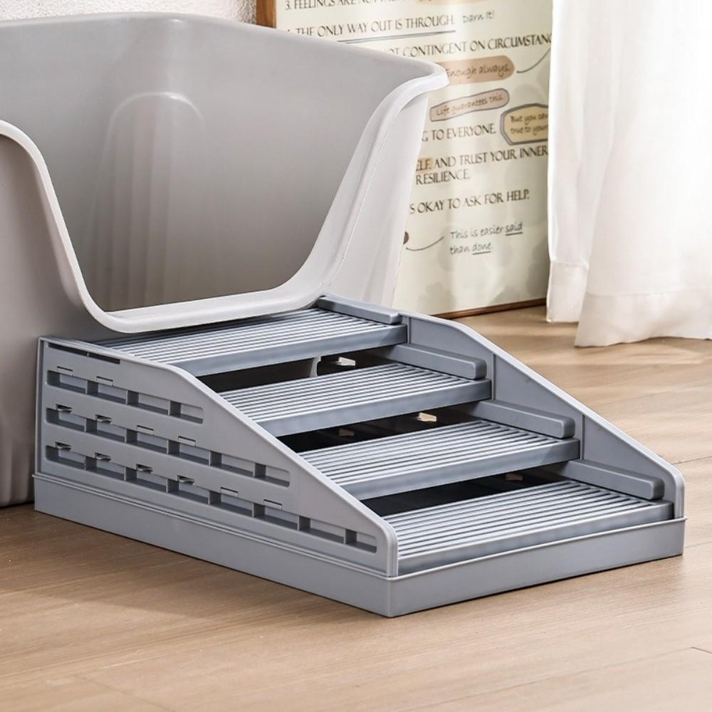 Waterproof Cat Litter Stair Non Slip Cat Litter Box Ramp Cat Litter Box Footrest Pet Toilet