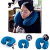 Inflatable U Shaped Travel Pillow With Ice Silk Cover For Adults Comfort And Support