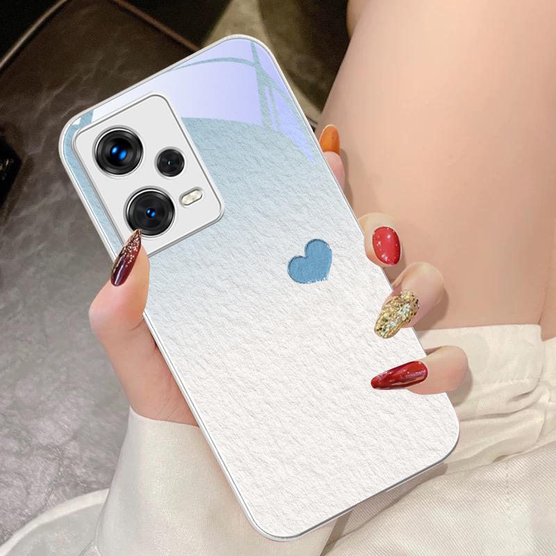 Beiwen Love Purple For Xiaomi 14 Ultra 13 Lite Redmi Note 13 11 Pro 12 Plus Poco X6 3 Pro F4 6 GT Tempered Glass Phone Case