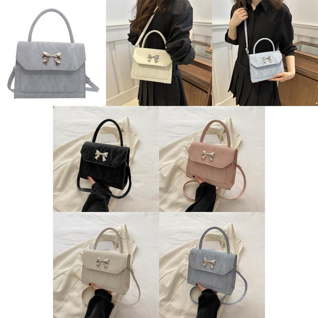 Stylish Butterfly Bow Shoulder Bag For Women 2024 Summer Korean Trendy Tote