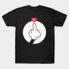 Asian Size Men Print T-shirt Digital Love No-Cut Heat Transfer Print Cotton Tshirt