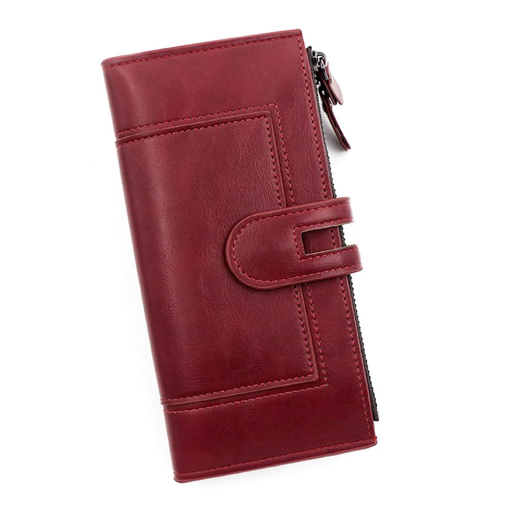 Fashionable New Women's Long Wallet, European and American Fashion Phone Bag, PU Leather Multi Card Carrying Bag