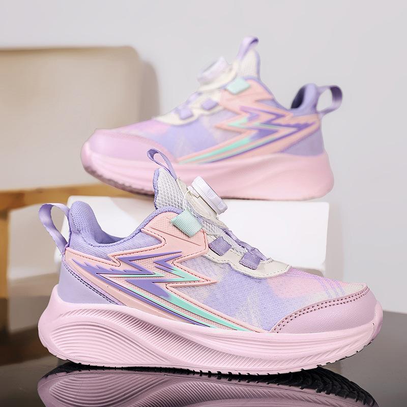 Children's mesh breathable sports classmates Boys 2025 spring and autumn non-slip girls running shoes trend versatile casual shoes