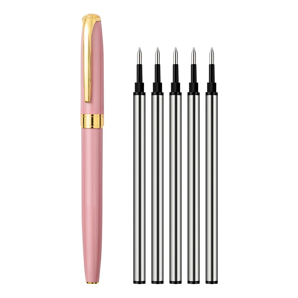 Personalized Engraved Ballpoint Pen With Black Refill High-end Metal Carbon Fiber Pen For Men And Women Perfect As A Gift includes 5 Refills . 3ml