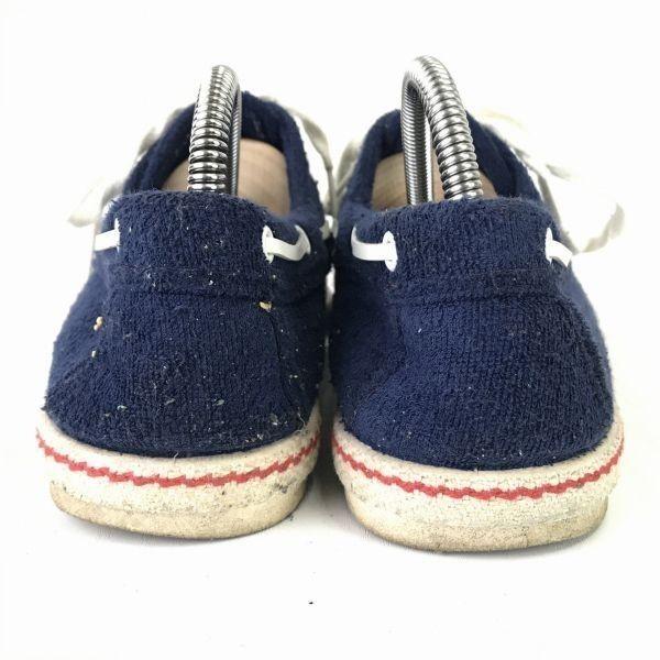 Spanien FRANCESCO Frottee Deckschuhe 26.5 Blau(GEBRAUCHT)