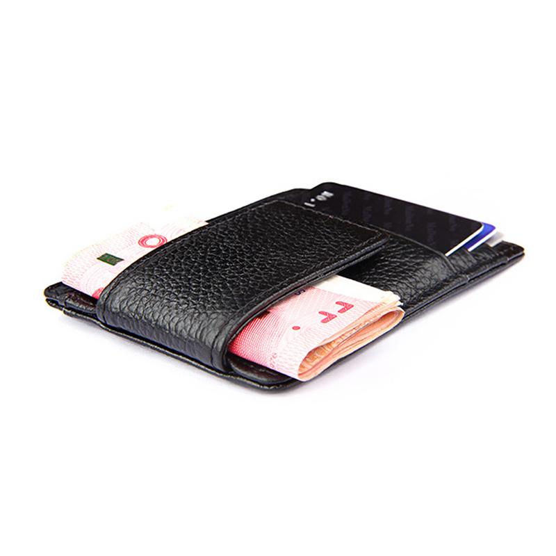 RFID Magnetic Leather Mens Wallet and Money Clip Cash of Money Card Holder