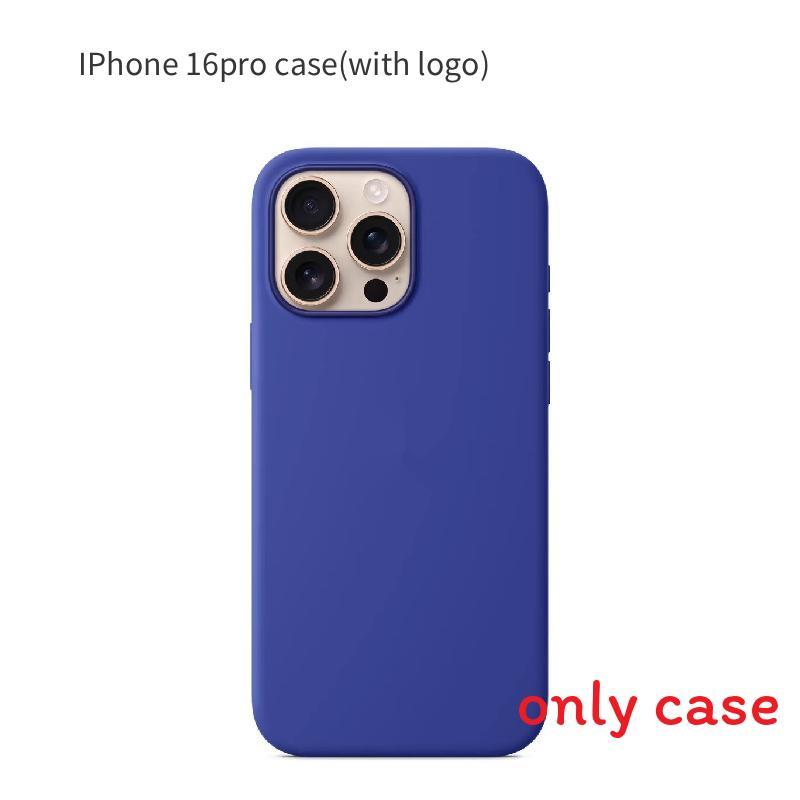 Iphone16 Pro For Solid Color Magnetic Silicone Phone Protective Case With Logo