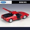 WELLY 1:24 BMW M1 Alloy Car Diecasts & Toy Vehicles Car Model Miniature Scale Model Car Toy For Children