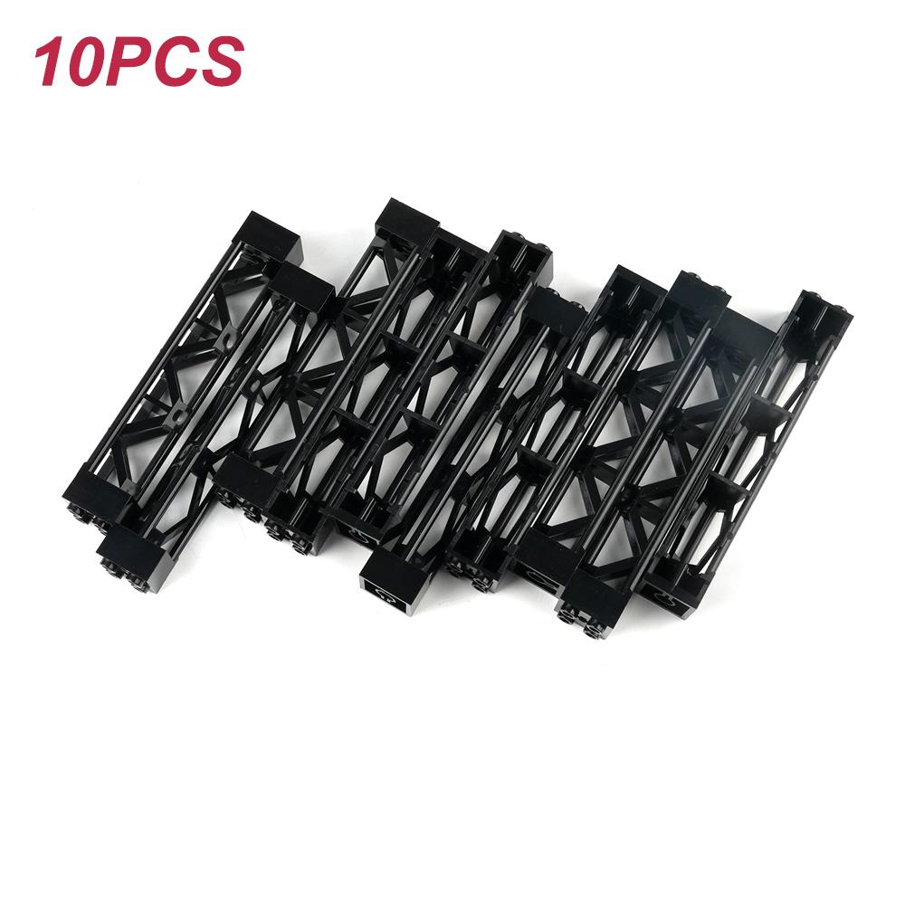 10PCS/Set Roller Coaster Track Chassis Moc Building Blocks Parts Lower Rail/Bow/Slope/Straight Rail Puzzle Assembly Toys Bricks
