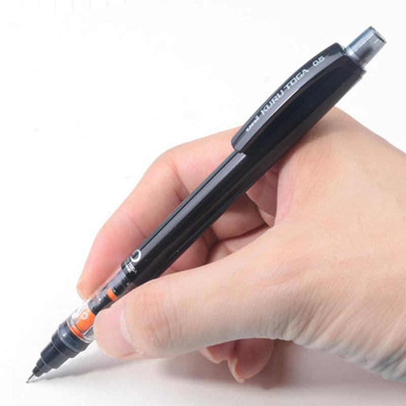 UNI Kuru Toga Druckbleistift M5-452 Zeichenbleistift 0,5 mm Niedriger Schwerpunkt Automatische Drehung Schulbedarf Schreibwaren