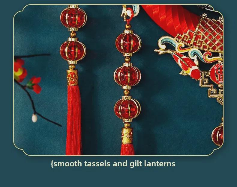 Mahogany Chinese Knot for New Year and Spring Festival Home Decoration