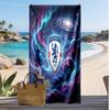 Пляжний рушник з принтом Chelsea FC, швидковисихаючий, м'який, портативний, великий прямокутний пляжний килимок для подорожей, басейну