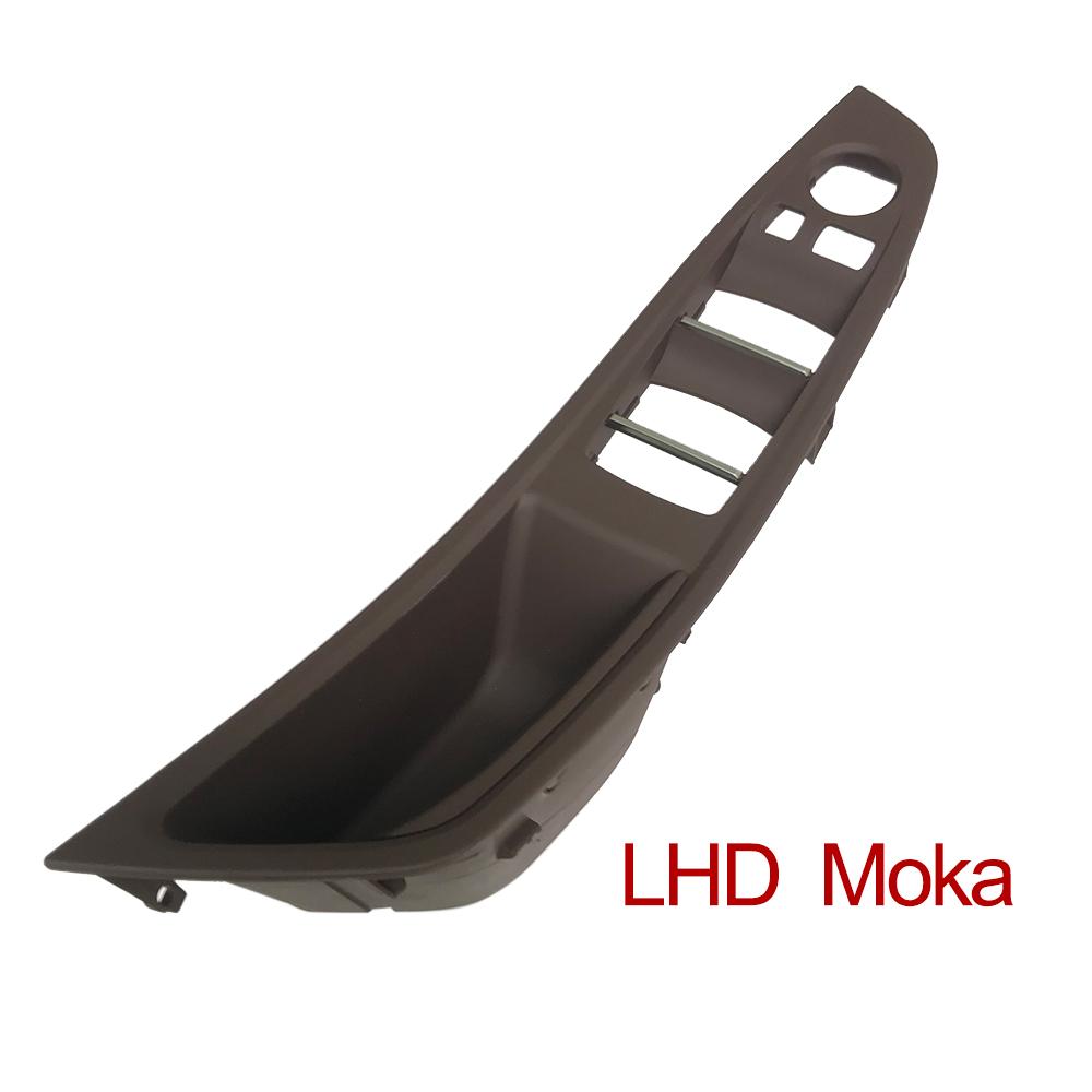 Upgraded Left Driver Side Inner Door Handle Panel Trim Beige Oyster Black For BMW 5 Series F10 F11 F18 520i 523i 525i 528i 535i