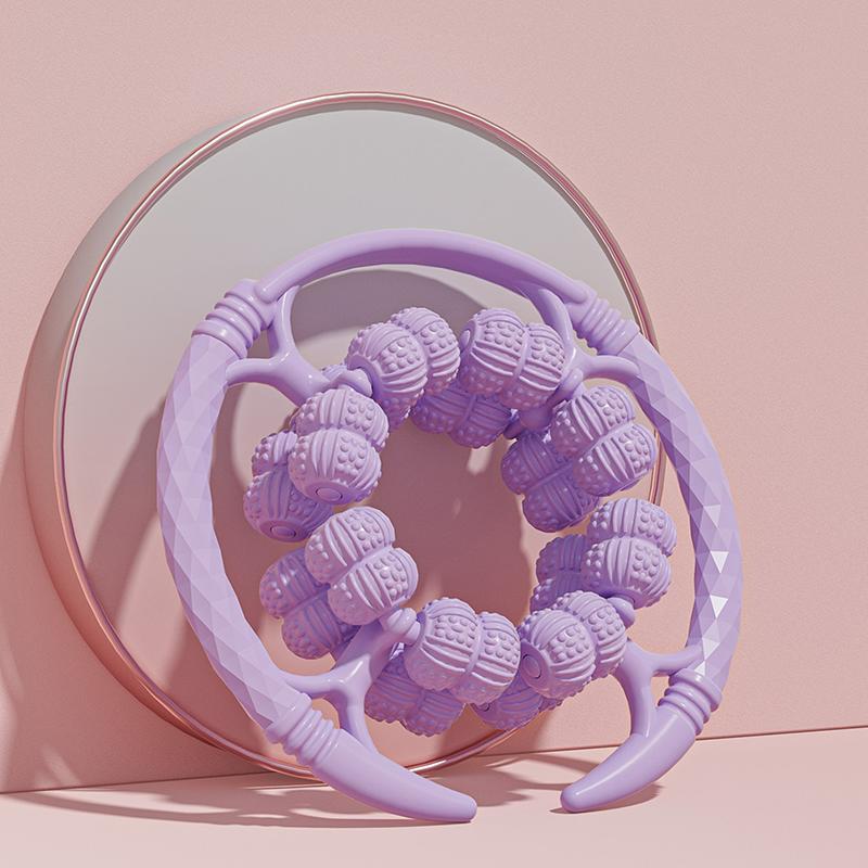 

1 шт. Массажер для ног с 32 роликами – Эргономичный компрессионный инструмент для бедер для расслабления мышц и улучшения кровообращения