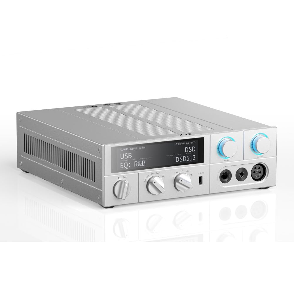 FIIO K15 from an authorized Japanese USB DAC with headphone amplifier and AK4497S [Ships retailer] FIO-K15 built-in headphones, (Silver)