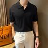 Men's Light Summer Ice Silk Knit Polo Shirt - Korean Style Trend